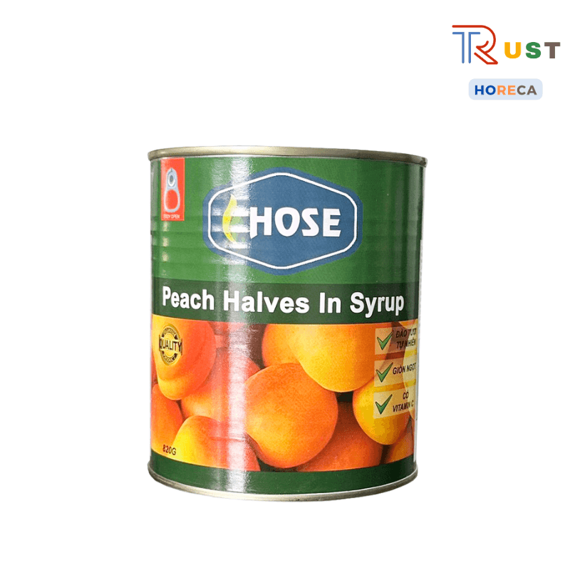 Đào ngâm nước đường Hose 820g