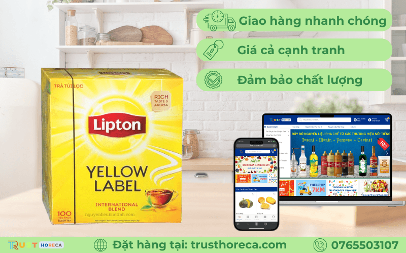 Trà lipton nhãn vàng