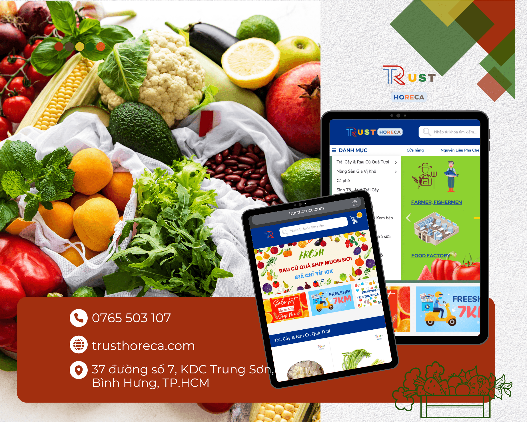 cung cấp rau củ