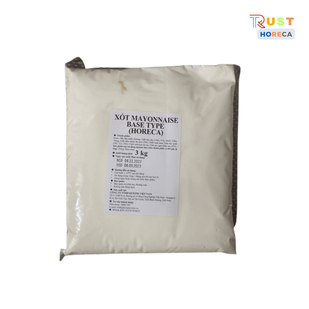 XỐT MAYONNAISE BASE HORECA 3KG KEWPIE