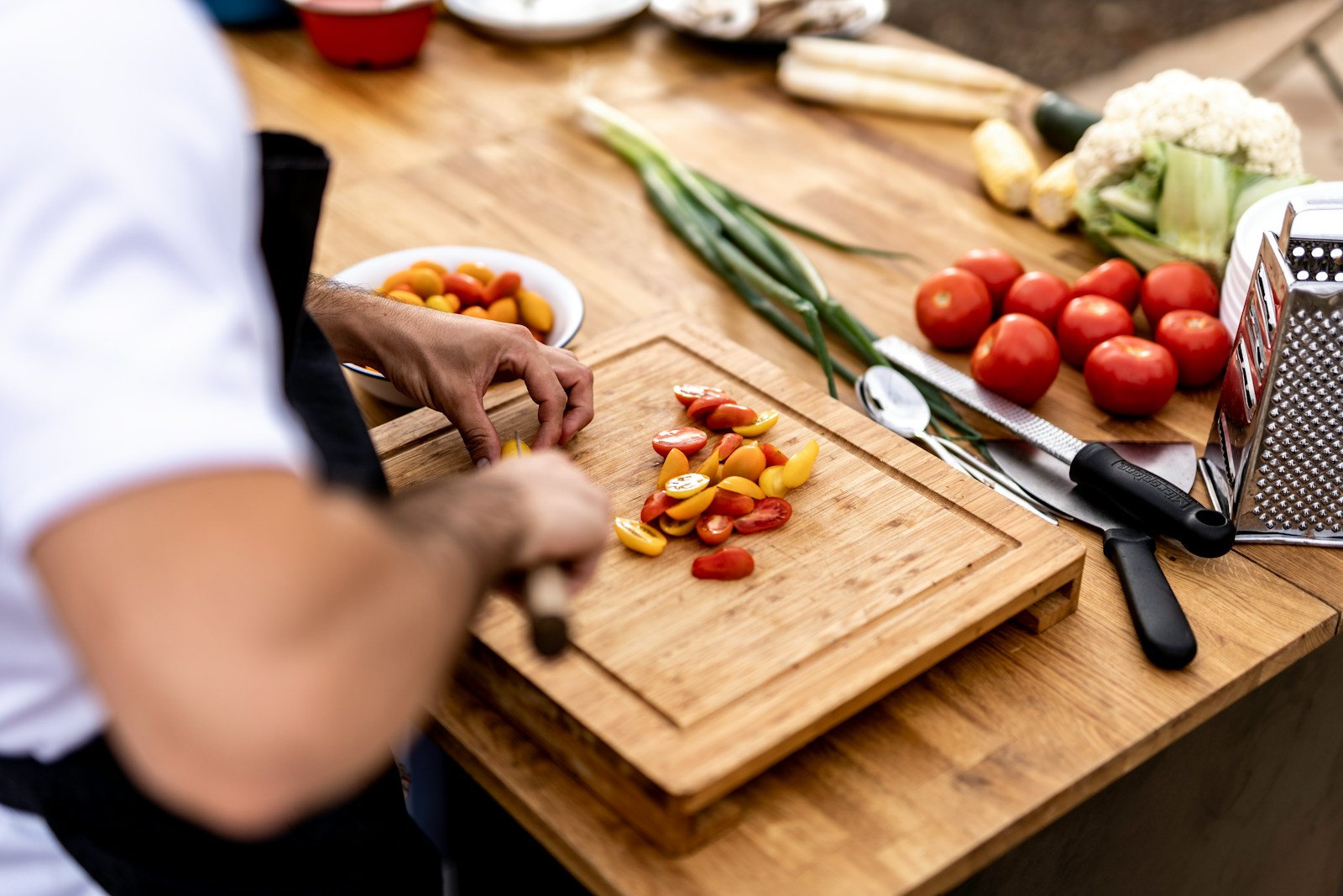 Nguyên liệu theo mùa được lựa chọn cho menu nhà hàng